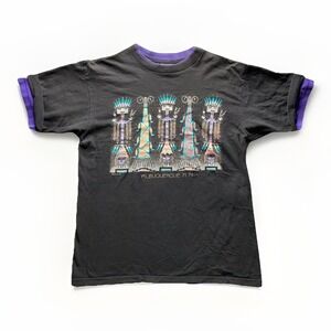 Vintage Oneita Single Stitch 90s Navajo Southwest Graphic T Shirt XL USA Faded